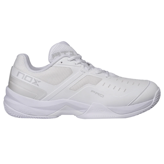 2026 Nox AT10 Pro Padel Shoes  (White/Grey)