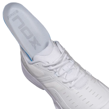2026 Nox AT10 Pro Padel Shoes  (White/Grey)
