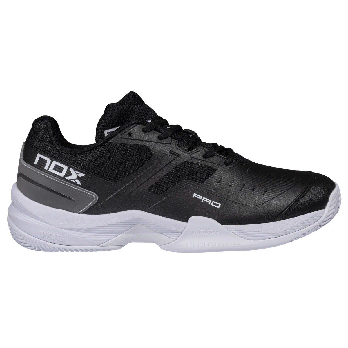 2026 Nox AT10 PRO padel shoes (Black/White) - front view