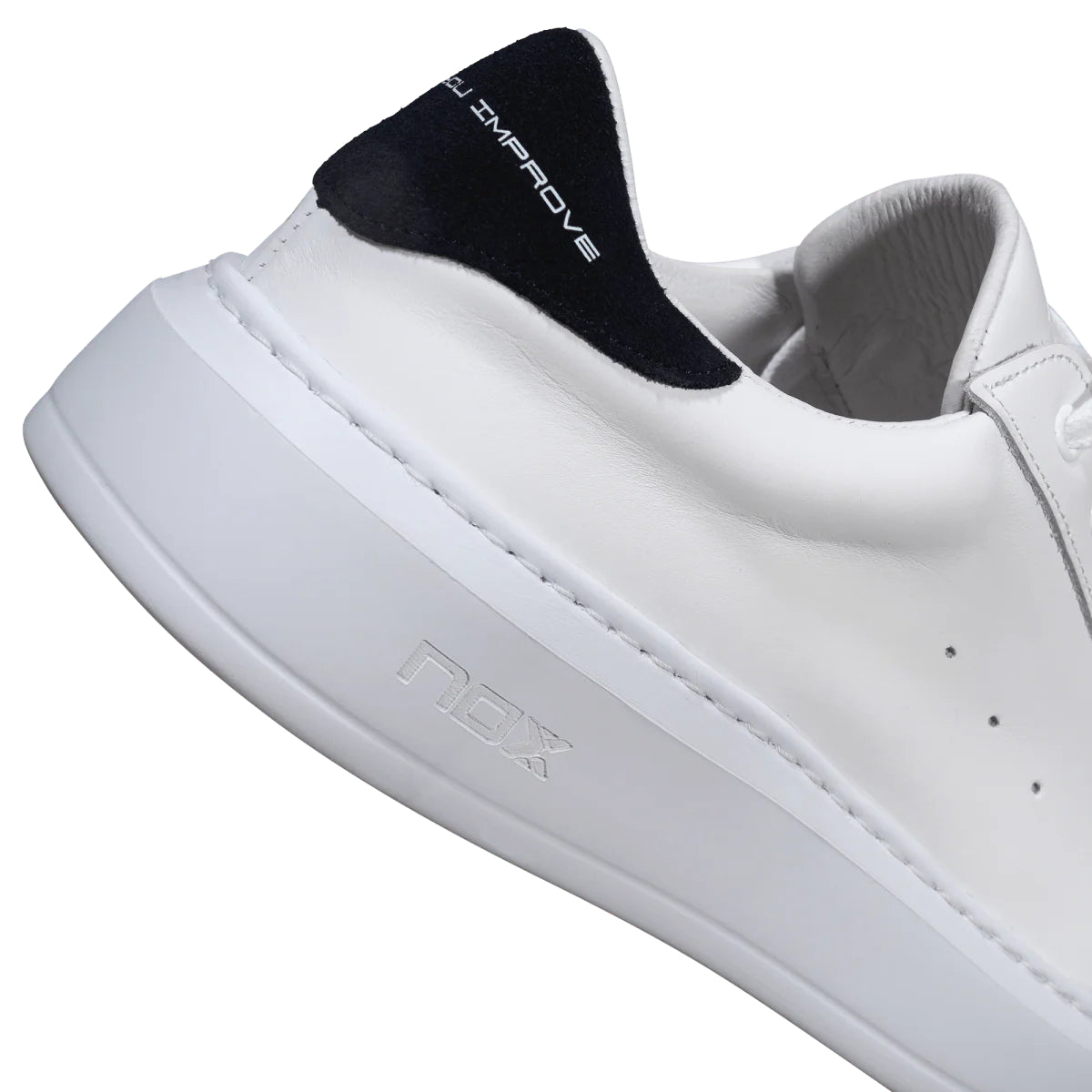NOX Tapia Leather Street padel shoes (White/Blue) - view 12